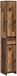 vidaXL Badkamerkast - Oud hout - 30 x 33 x 190 cm - Bewerkt hout