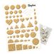 RAYHER 71932000, Quilling sjabloon met kurkplaat, 210 x 150 x 8 mm, diverse vormen met naalden