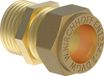 KIRCHHOFF MS overgangsstuk, blanc, 12 mm x 3/8"BU, knelfitting pour tube cuivre
