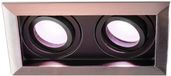 HOFTRONIC SMART HOFTRONIC Durham Dubbel Smart Inbouwspot Vierkant RVS - GU10 - 10W - 690 Lumen - RGB WW - WiFi + Bluetooth - Kantelbaar