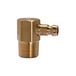 Riegler 270.804 Temperier-insteeknippel DN 6, 90 °, buitendraad, messing niet, R 1/8, PN max. 15 bar, medium/omgevingstemperatuur. -20 °C tot 160 °C