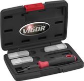 VIGOR jeu de grattoirs V6030 16 pièces