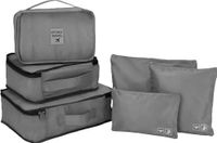 GForce 6-delige ultieme reisset in grijs, 15,7" x 11,8" x 11,8"