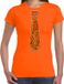Bellatio Decorations Verkleed shirt dames - oranje - M