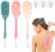 Shenzhen Haorui Industrial Technology Co., Ltd. Brosse de bain en maille - Avec long manche - Pour le dos et le corps - Inclut 3 crochets adhésifs - 3 pièces