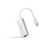 Nanocable 10.03.0402 USB-C naar Gigabit Ethernet Netwerkkaart, 1000 Mbit/s, Zilver