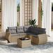 Maison Exclusive - Ensemble de jardin, 6 pièces, avec coussins, beige, en polyrotin
