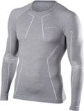 FALKE Wool Tech Longsleeved Shirt Heren 33411 - Grijs 3757 grey-heather Heren - S
