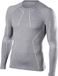 FALKE Wool Tech Longsleeved Shirt Heren 33411 - Grijs 3757 grey-heather Heren - S