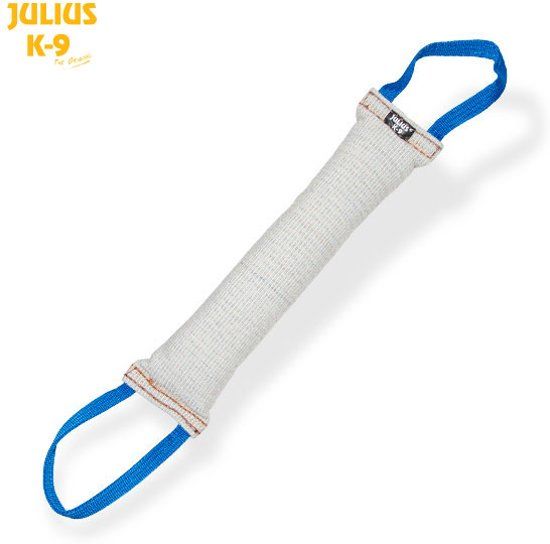 JULIUS K9 Bijtrol katoen/nylon met 2 x handvat 45cm x 5cm - Grijs