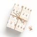 LINA OFFICINE GRAFICHE CREATIVE Cadeaupapier beer hazelnoot maan bugl 2 stuks per soort