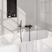 Brauer Black Edition Opbouw Baddouche Thermostaatkraan - Mat Zwart