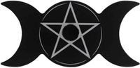 Something Different Kaarsenstandaard Triple Moon Spell Zwart