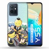 Beschermhoes Vivo Beschermhoes voor Vivo Y55 5G Manga Assassination Classroom Kuro Trio