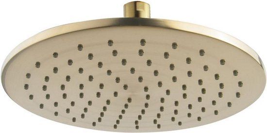 Wiesbaden Caral Hoofddouche Rond 25 cm Geborsteld Messing