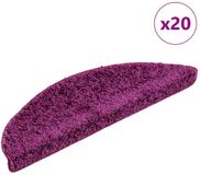 vidaXL Trapmatten 20 st 56x17x3 cm violet halfrond