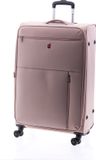 Gladiator Arctic Grote Koffer - TSA Cijferslot | 78x47x28cm | Expandable tot 103 Liter | Reiskoffer met wielen | Valies met Kofferslot - Lichtroze
