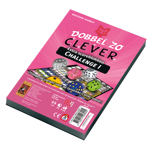 999 Games Dobbel zo Clever - Challenge Scoreblok - Unisex