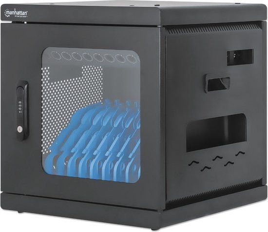 Manhattan 180924 Laadkast - 10 tablets of laptops - Zwart