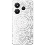 Xiaomi Bedrukt siliconen hoesje compatibel met Xiaomi Redmi Note 14 5G Mandala blanc