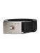 Tommy Hilfiger Riem 'Flag Plaque' zwart / zilver
