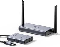 Ugreen CM506 Wireless HDMI Extender | 1080p Full HD | 50m Draadloos Bereik | HDMI & VGA | Grijs