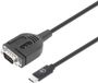 Manhattan Adapterkabel Serieel [1x USB-C stekker - 1x Serieel 9-polig] 100 cm Zwart