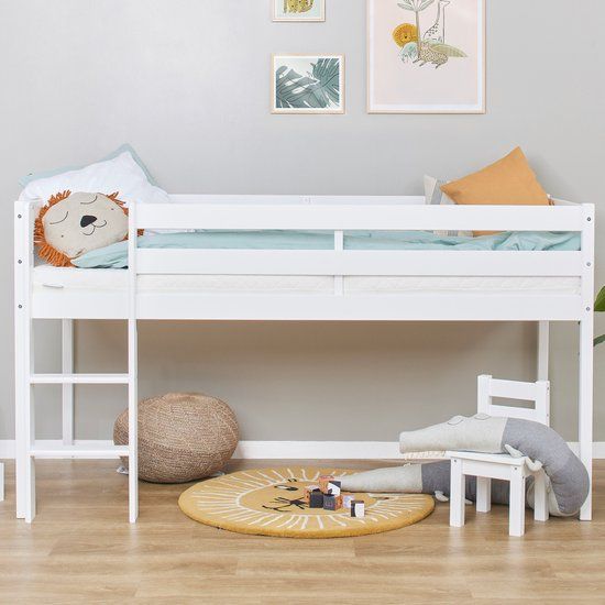 Hoppekids ECO Comfort Halfhoogslaper - 90x200 cm - Wit