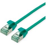 Roline U/FTP DataCentre patchkabel Cat.6A (Klasse EA), extra dun, groen, 0,15 m
