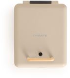 CREATE STONE STUDIO Tosti-ijzer, grill en wafelijzer met verwisselbare platen - Zand