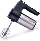 alpina Elektrische Handmixer - 230 V - 6 Snelheidsstanden - Elektrische Mixer - 400 W - 2 Gardes en 2 Deeghaken - met Opbergstandaard - Keukenmixer - ABS/ RVS - Zwart