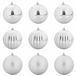 vidaXL Lot de boules de Noël XL 9 pièces Argent Ø 15 cm Plastique