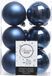 Decoris Cosy&Trendy kerstballen - 12 stuks - 6cm - kunststof