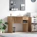 Maison Exclusive - Bureau, chêne artisanal, 90 x 49 x 75 cm, panneau de particules