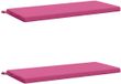 vidaXL - 2-delige - Bankkussens - SOEST - 2 - st - 100% - Polyester - Roze