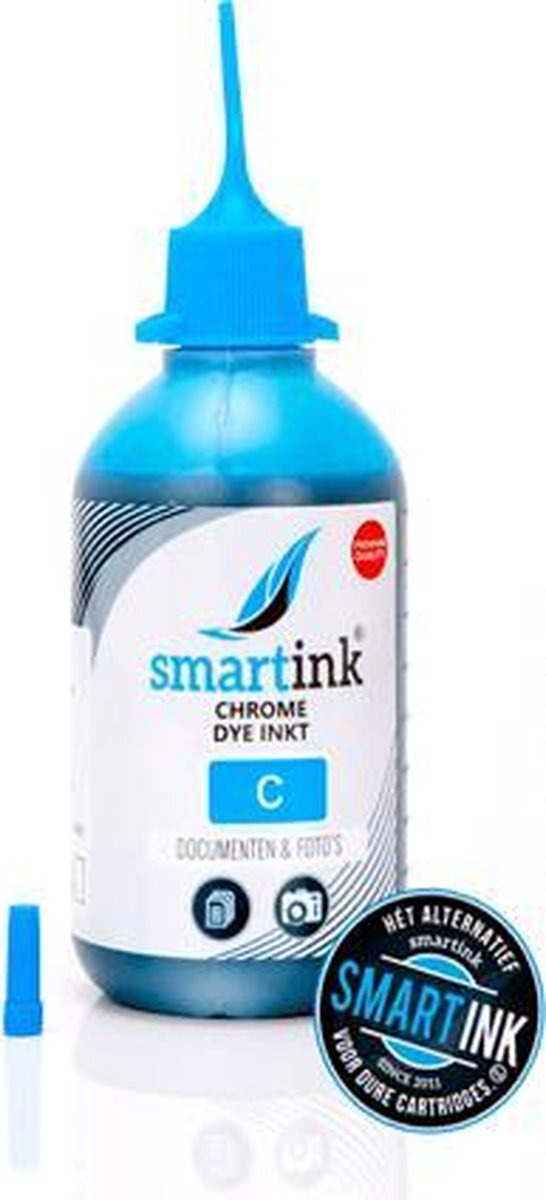 Smart ink Geschikt inkt Canon CLI526C 100 ml inktfles Huismerk)