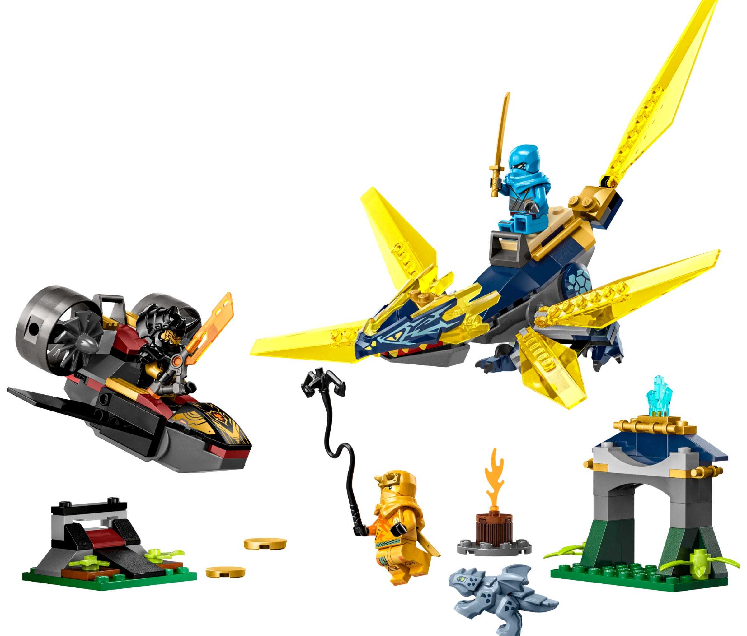 lego Nya en Arins babydrakenduel