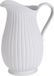 Carafe/pichet/vase en céramique blanc mat 24 x 14 cm - Vase original ou application de service de boissons