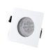 Maxlight Square - spot encastré - 80 x 80 mm, Ø 68 mm taille d'encastrement - IP44 - blanc
