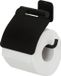 Tiger Colar Toiletrolhouder met klep - Zwart