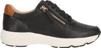 Clarks Tivoli Lage Sneakers Vrouwen Leer Zwart