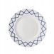 Alessi La Bella Tavola Assiettes plates 27 cm - 4 pièces, décor bleu