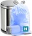 Plasticplace Code H Compatibel (100 Count) Blauwe Recycling Zakken Trekkoord Vuilnisbak Liners 9 Gallon/34 Liter 18,5 \"x 28\"