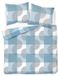 Icecat Couverture en flanelle 160x200 cm bleu géométrique