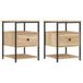 vidaXL Table de chevet 40x42x56 cm bois de chêne sonoma travaillé