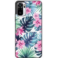 Xiaomi Redmi Note Tropical aquarelle Verstevigd hoesje met sublimatie bedrukking