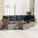 Maison Exclusive - Set van 7 kussens voor tuinbank, grijs, van polyrotan