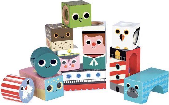 Vilac Houten Muziekblokken Aan De Zee - Handgemaakt - 11 Onderdelen - Multicolor