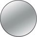Balneo Corina Miroir mural rond 60 cm Noir Aluminium