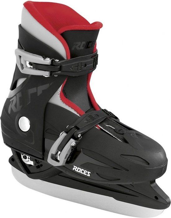 ROCES MCK II H Verstelbare IJshockeyschaatsen - Black-Red - Maat 25 - Kinderschaatsen